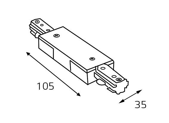 Соединитель линейный для треков 73 VM-339334 — 3