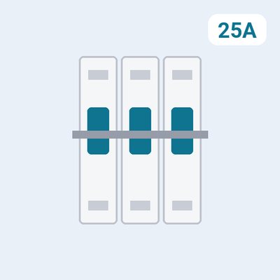 Выключатель автоматический 3P 25А, C