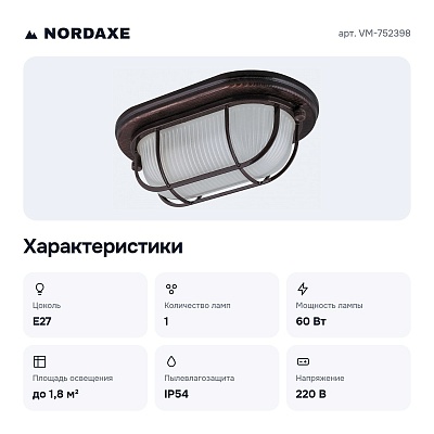 Накладной светильник НБО VM-752398