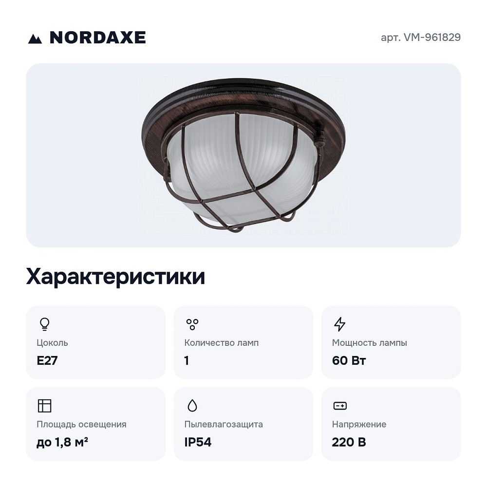 Накладной светильник НБО VM-961829 — 2