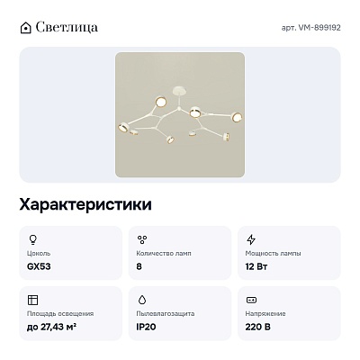 Люстра на штанге VM-899192