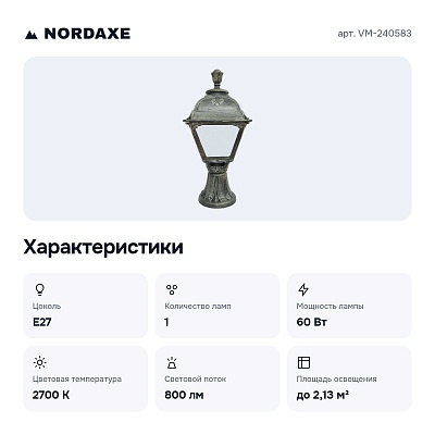 Наземный низкий светильник VM-240583