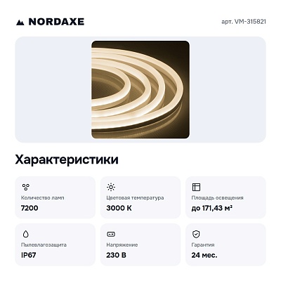 Комплект с лентой светодиодной 50 м VM-315821