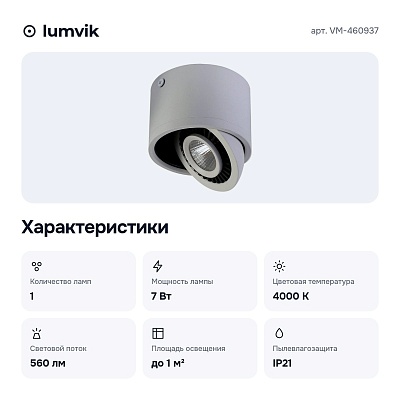 Накладной светильник VM-460937