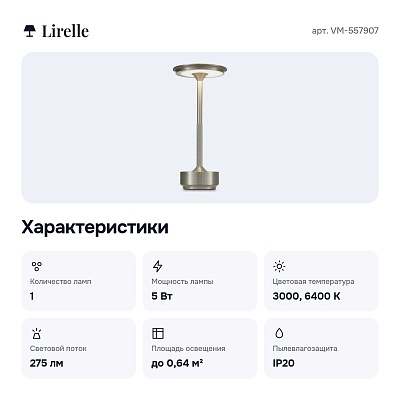 Настольная лампа декоративная VM-557907