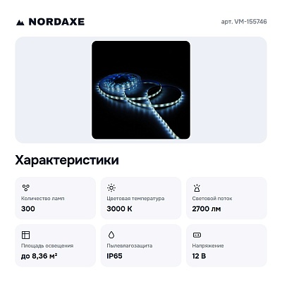 Комплект с лентой светодиодной VM-155746