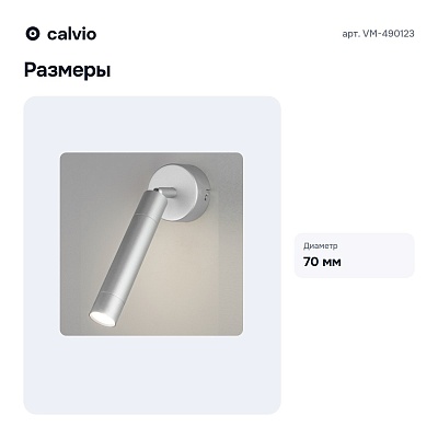 Спот VM-490123 LED серебро