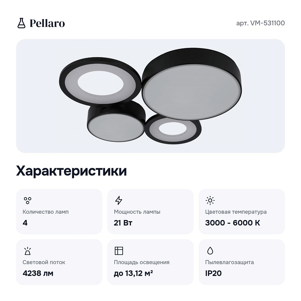 Потолочная люстра VM-531100 — 8