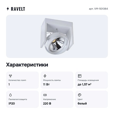 Накладной светильник VM-501384