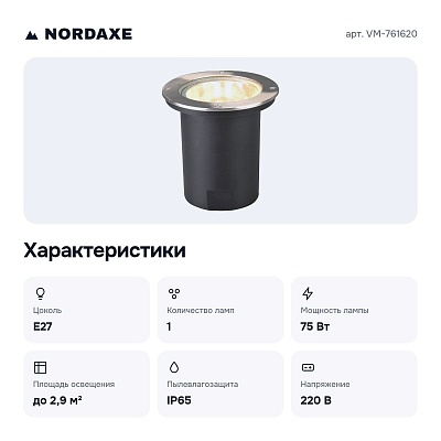 Встраиваемый в дорогу светильник VM-761620