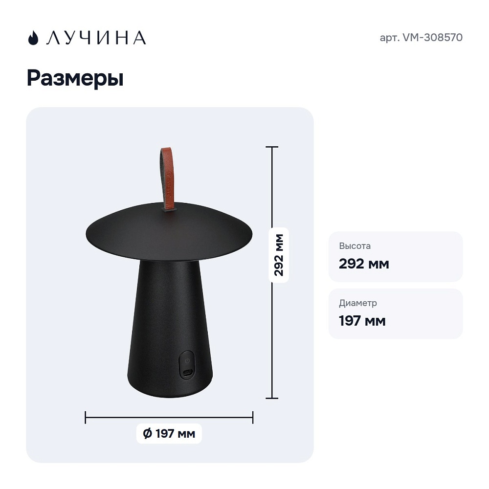 Настольная лампа декоративная VM-308570 — 6
