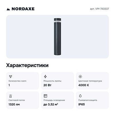 Наземный низкий светильник VM-743337