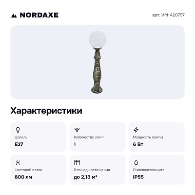 Наземный низкий светильник VM-420797