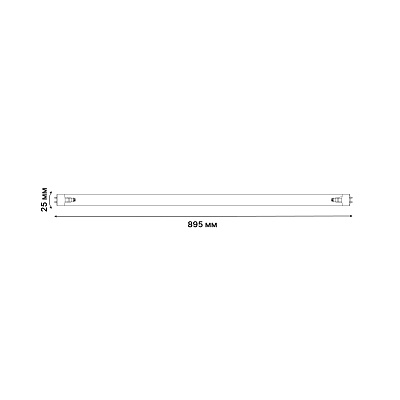 Лампа бактерицидная G13 220В 30Вт белый VM-665659