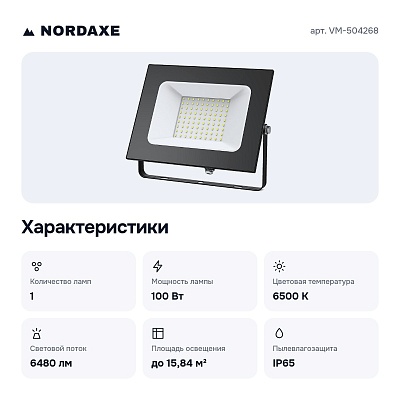 Настенно-потолочный прожектор VM-504268