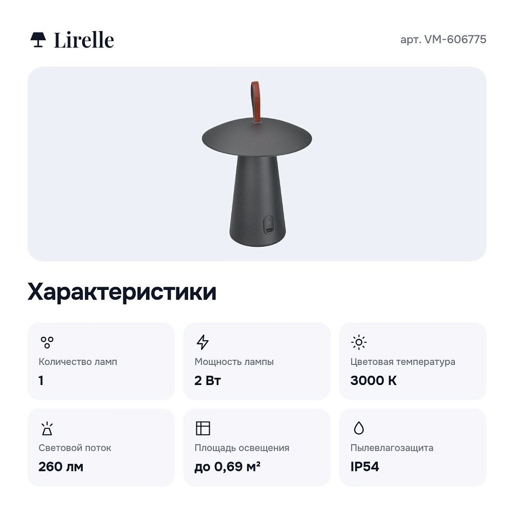 Настольная лампа декоративная VM-606775 — 5