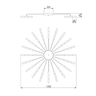 Потолочная люстра Smart VM-440196