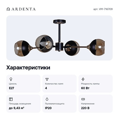 Люстра на штанге VM-716709