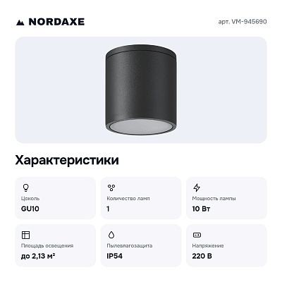 Накладной светильник VM-945690