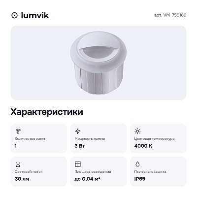 Встраиваемый светильник VM-759160